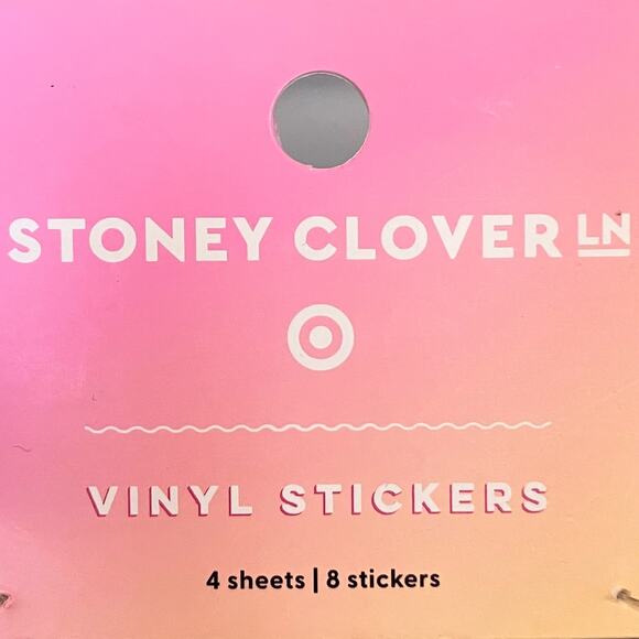 New Stoney Clover Lane Smiley Heart Decal 8 Stickers - Picture 2 of 2